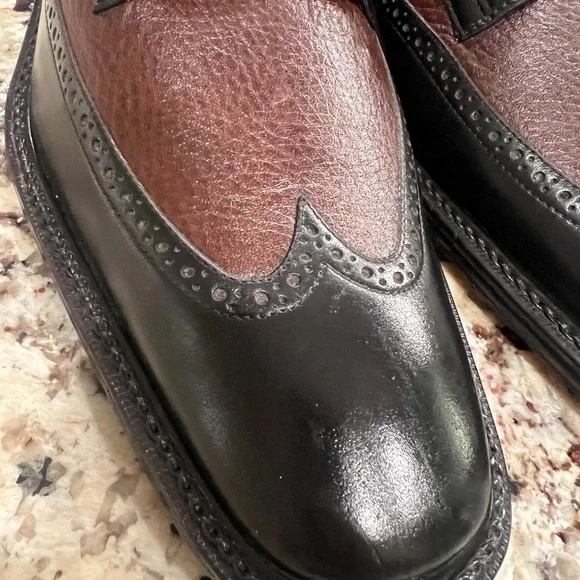 men’s shoes- handmade- new- spain- two tone leather - Picture 2 of 11
